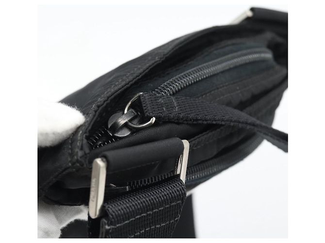 PRADA Shoulder Bag Nylon Black Silver - vista 15