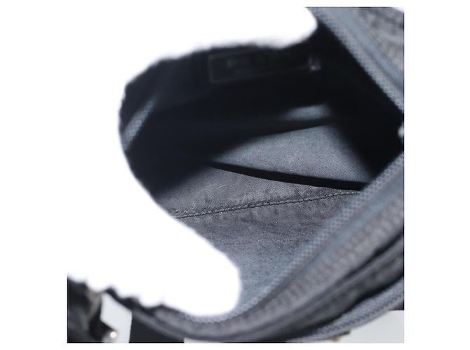 PRADA Shoulder Bag Nylon Black Silver - vista 18