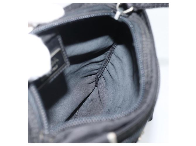 PRADA Shoulder Bag Nylon Black Silver - vista 19