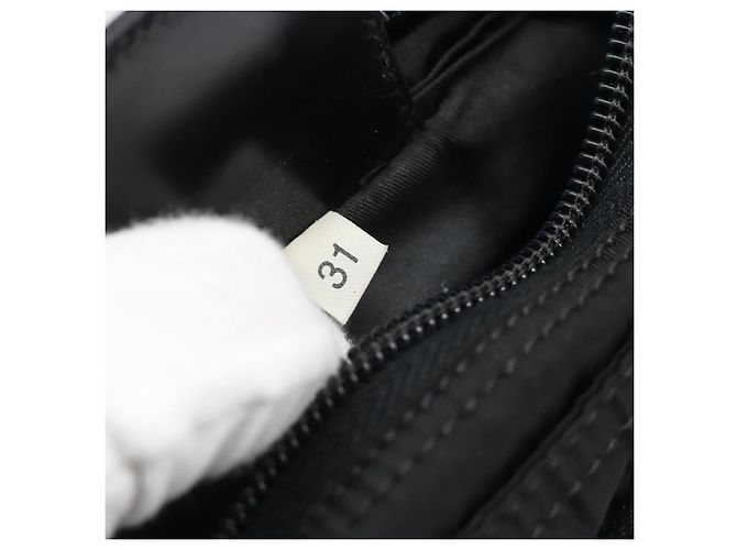 PRADA Shoulder Bag Nylon Black Silver - vista 22