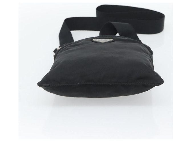 PRADA Shoulder Bag Nylon Black Silver - vista 9