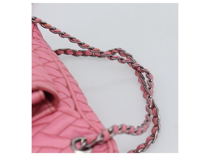 PRADA Sac à main à chaîne Nylon 2way Rose Argent - vue 8