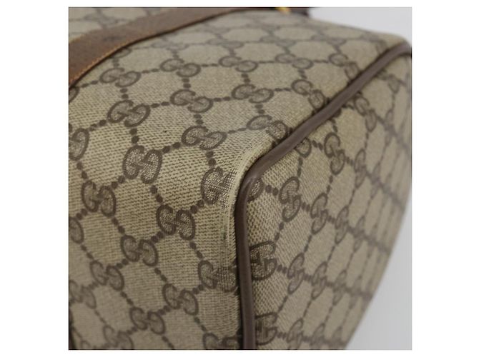 GUCCI GG Supreme Web Sherry Line Hand Bag PVC Beige Gold 98 02 007 - vista 10