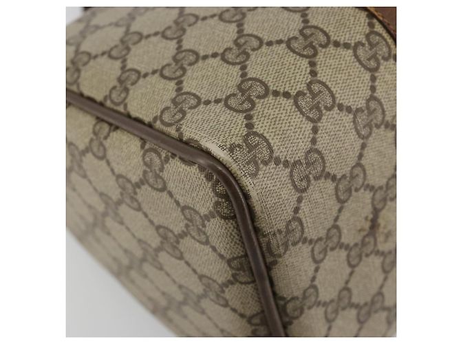 GUCCI GG Supreme Web Sherry Line Hand Bag PVC Beige Gold 98 02 007 - vista 11