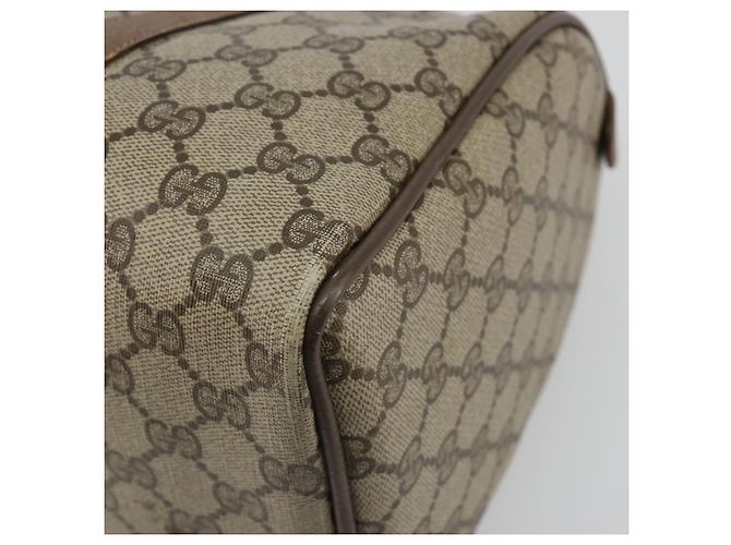 GUCCI GG Supreme Web Sherry Line Hand Bag PVC Beige Gold 98 02 007 - vista 12