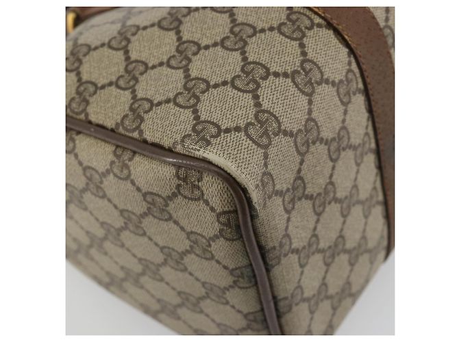 GUCCI GG Supreme Web Sherry Line Hand Bag PVC Beige Gold 98 02 007 - vista 13