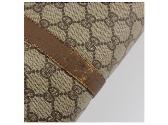 GUCCI GG Supreme Web Sherry Line Hand Bag PVC Beige Gold 98 02 007 - vista 14