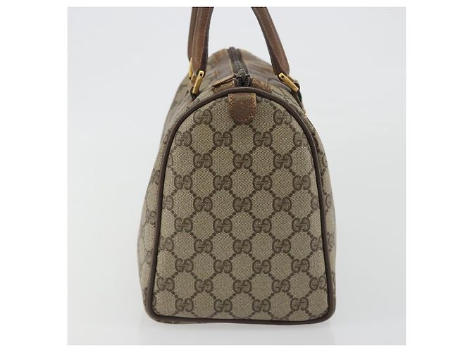 GUCCI GG Supreme Web Sherry Line Hand Bag PVC Beige Gold 98 02 007 - vista 4