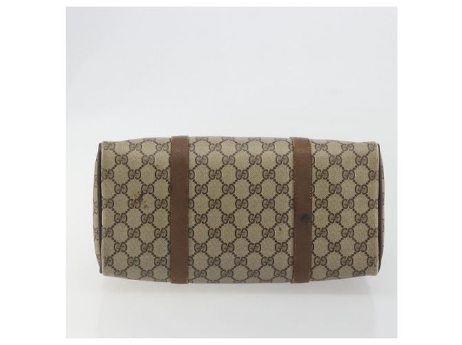 GUCCI GG Supreme Web Sherry Line Hand Bag PVC Beige Gold 98 02 007 - vista 9