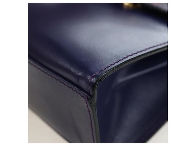 Céline CELINE Hand Bag Leather 2way Purple Gold - vista 14