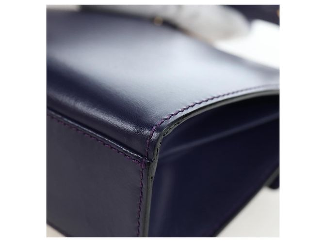 Céline CELINE Hand Bag Leather 2way Purple Gold - vista 16