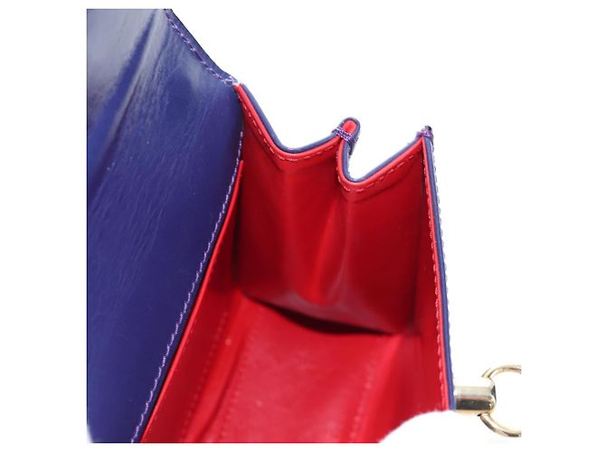 Céline CELINE Hand Bag Leather 2way Purple Gold - vista 20