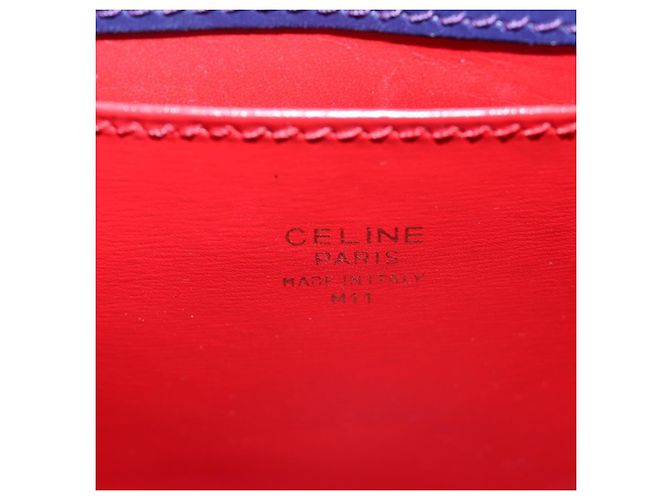 Céline CELINE Hand Bag Leather 2way Purple Gold - vista 23