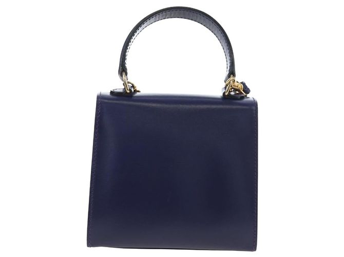 Céline CELINE Hand Bag Leather 2way Purple Gold - vista 3