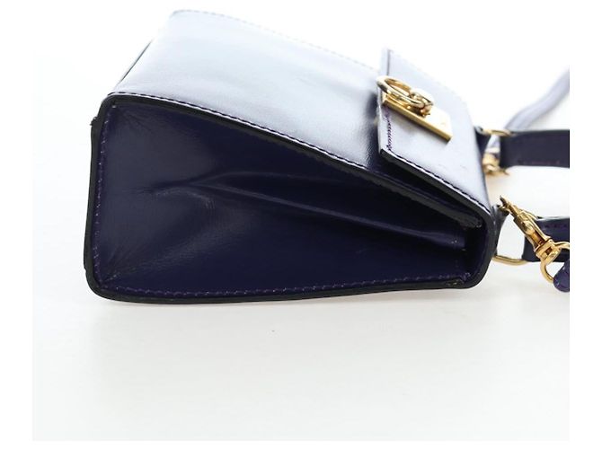 Céline CELINE Hand Bag Leather 2way Purple Gold - vista 5