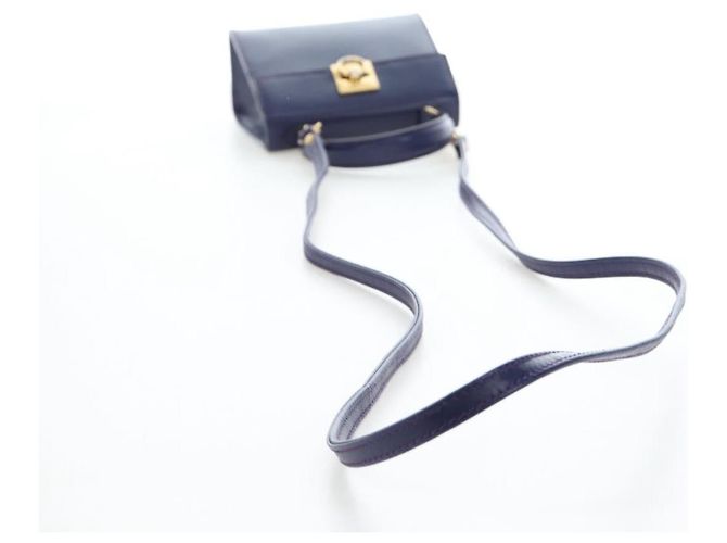 Céline CELINE Hand Bag Leather 2way Purple Gold - vista 9