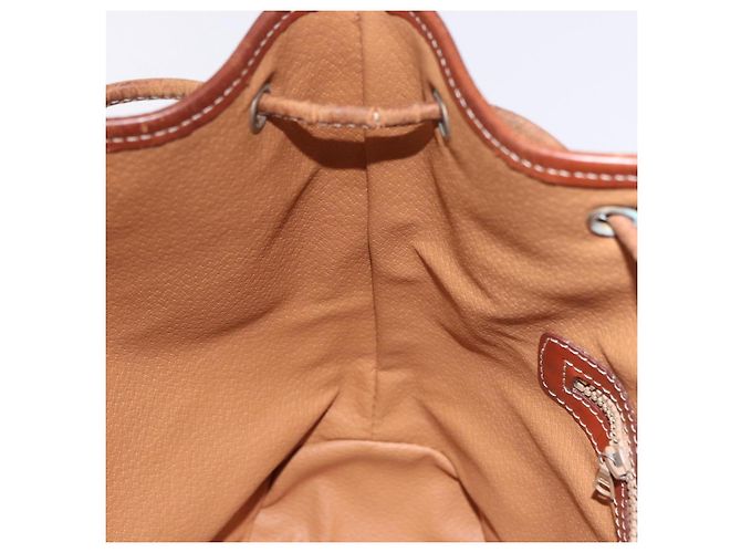 Céline CELINE Macadam Canvas Shoulder Bag PVC Leather Brown Gold - vista 19