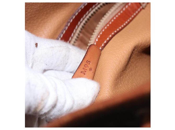 Céline CELINE Macadam Canvas Shoulder Bag PVC Leather Brown Gold - vista 22