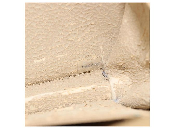 CHANEL Bolso de hombro Matelassé con cadena en piel de cordero beige y CC dorado - vista 24