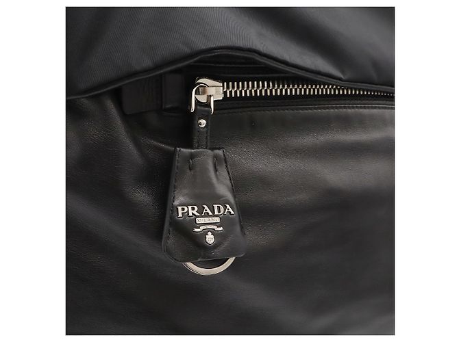 Borsa Tote e a Tracolla Reversibile Prada Nero - vista 9