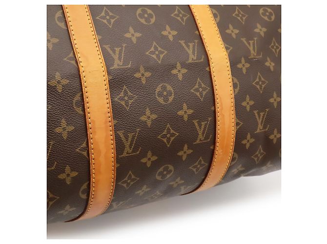 Louis Vuitton Monogram Keepall Bandoulière 50 Boston Bag Marrone - vista 10