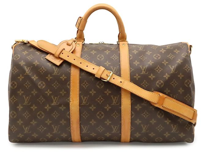 Louis Vuitton Monogram Keepall Bandoulière 50 Boston Bag Marrone - vista 2