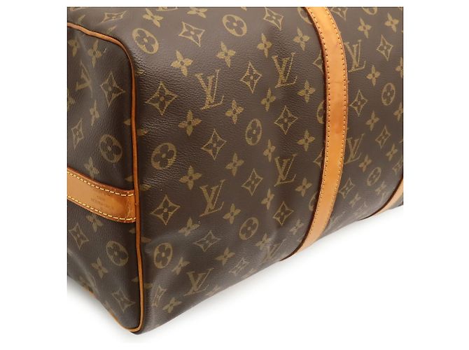 Louis Vuitton Monogram Keepall Bandoulière 50 Boston Bag Marrone - vista 4