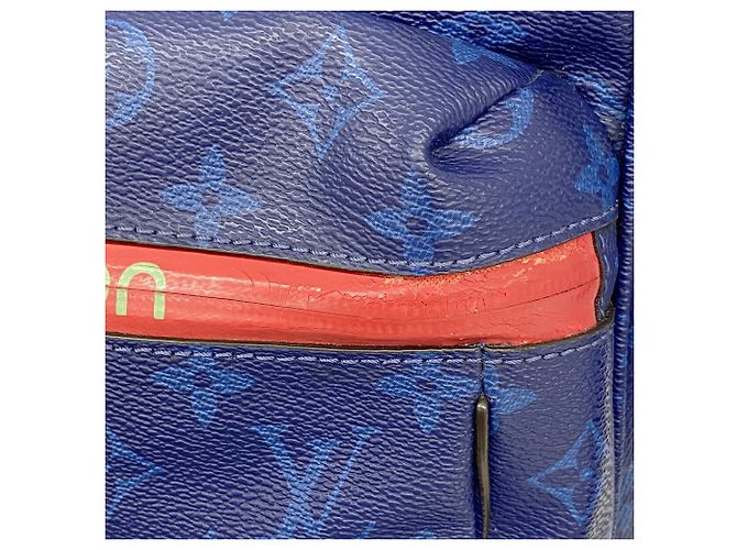 Borsa a tracolla Louis Vuitton Monogram Pacific PM Blu - vista 9