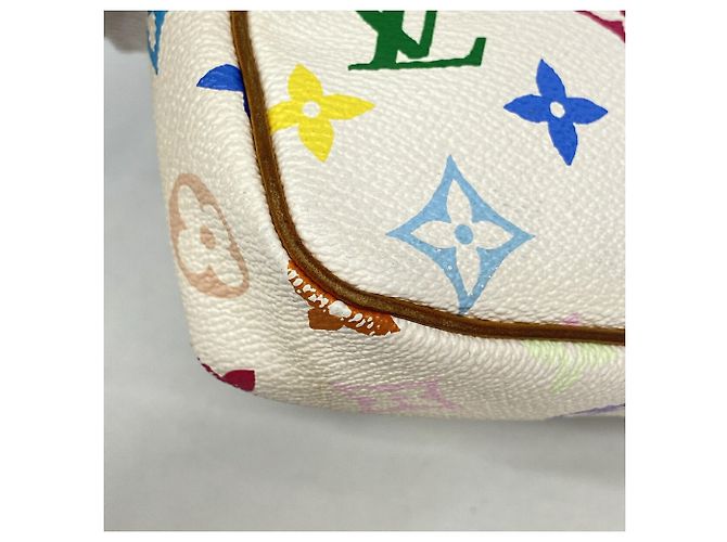 Louis Vuitton Monogram Multicolor Pochette Accessoires M92649 Bianco - vista 6