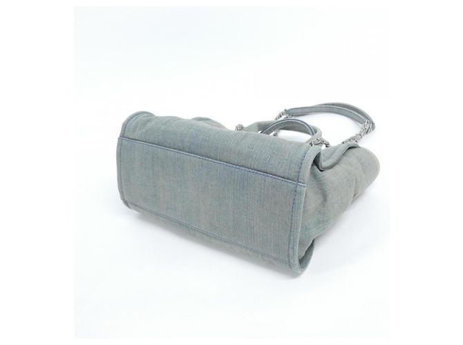 Borsa Chanel Deauville Line AS3257 Blu - vista 3