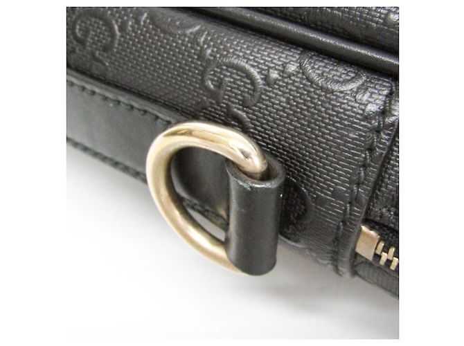 Borsetta in pelle da uomo Gucci GG embossed Nero - vista 10