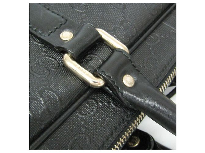 Borsetta in pelle da uomo Gucci GG embossed Nero - vista 11
