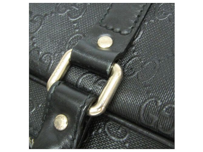 Borsetta in pelle da uomo Gucci GG embossed Nero - vista 12