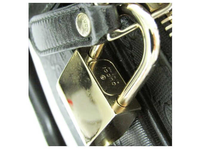 Borsetta in pelle da uomo Gucci GG embossed Nero - vista 14