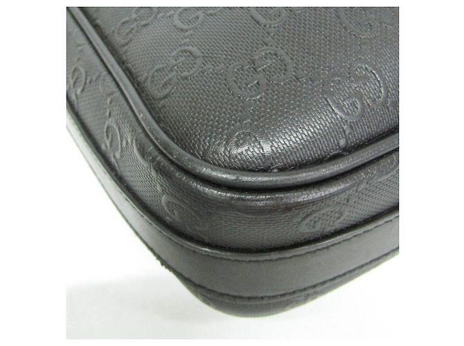 Borsetta in pelle da uomo Gucci GG embossed Nero - vista 5