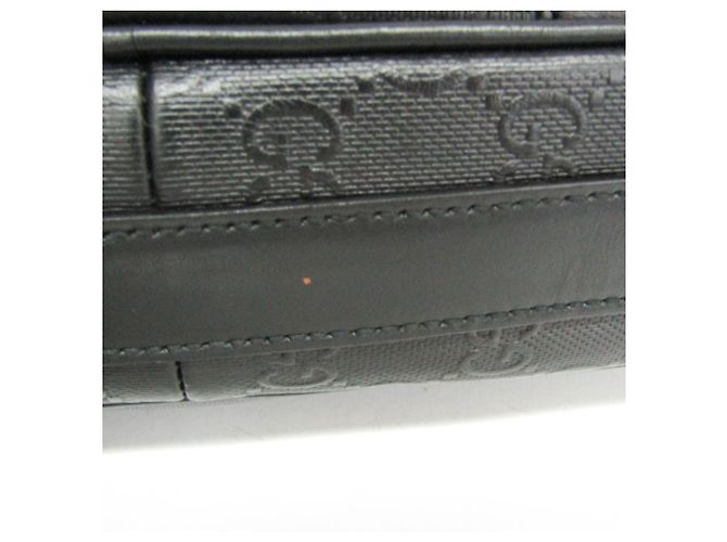 Borsetta in pelle da uomo Gucci GG embossed Nero - vista 6