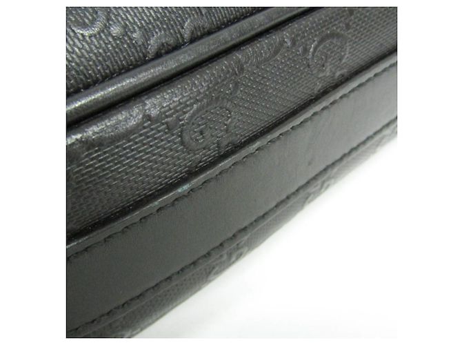 Borsetta in pelle da uomo Gucci GG embossed Nero - vista 7