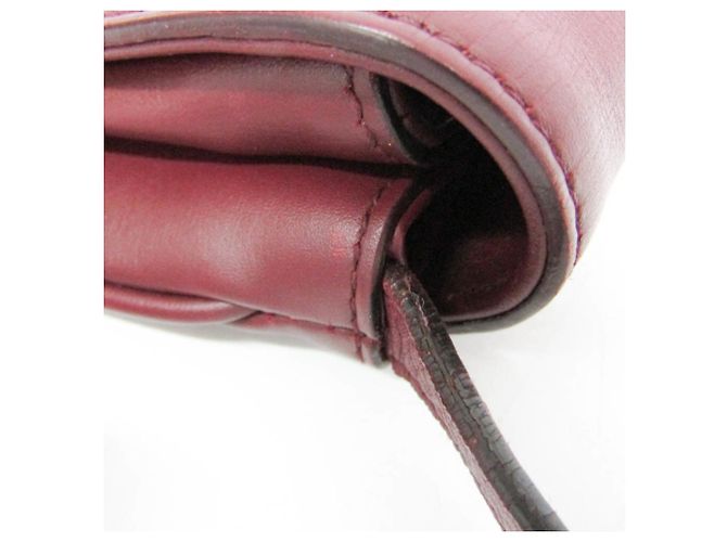 Borsa a tracolla in pelle Gucci GG Marmont Ally Bordò - vista 12