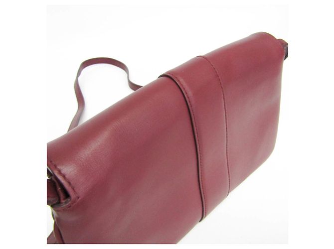 Borsa a tracolla in pelle Gucci GG Marmont Ally Bordò - vista 14