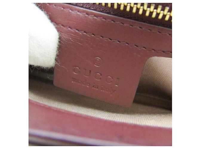 Borsa a tracolla in pelle Gucci GG Marmont Ally Bordò - vista 18