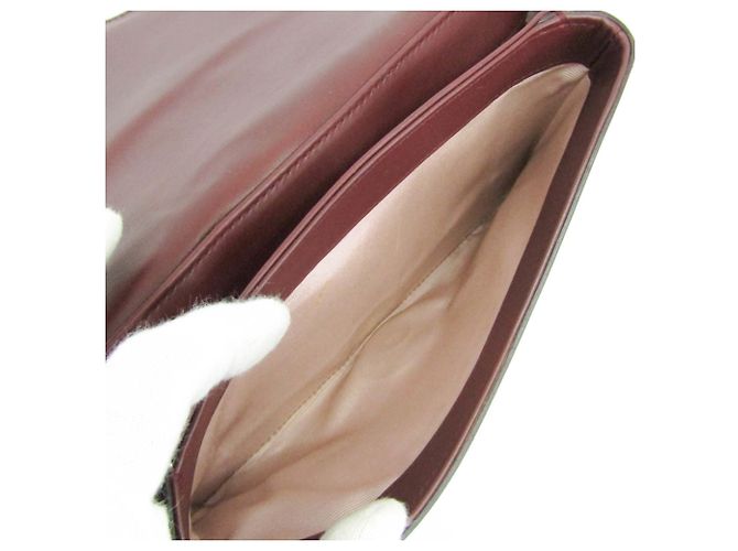 Borsa a tracolla in pelle Gucci GG Marmont Ally Bordò - vista 4