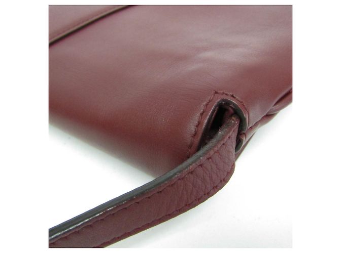 Borsa a tracolla in pelle Gucci GG Marmont Ally Bordò - vista 6