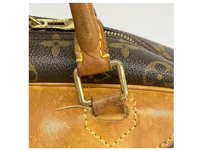 Borsa Louis Vuitton Monogram Deauville Marrone - vista 6
