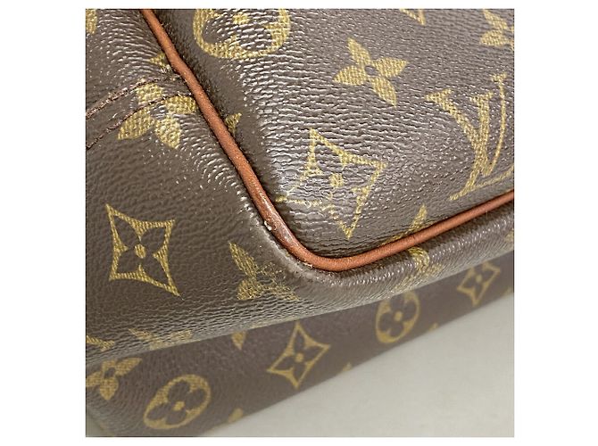Borsa Louis Vuitton Monogram Deauville Marrone - vista 8