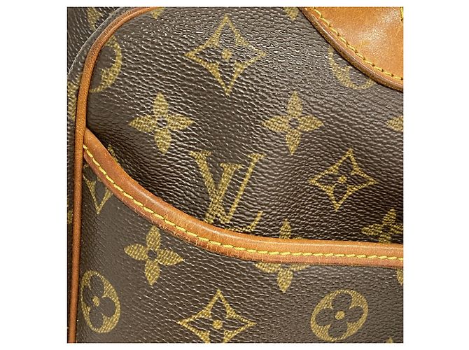 Borsa Louis Vuitton Monogram Deauville Marrone - vista 9