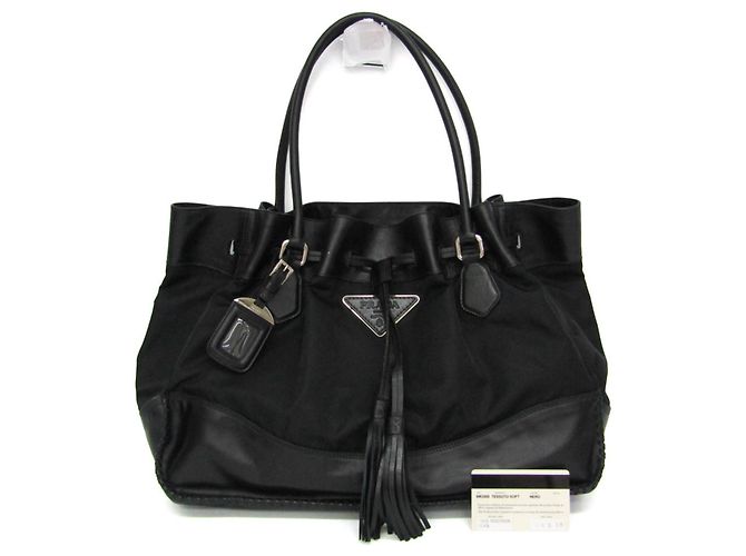 Prada Tessuto Soft BR3555 Tote Bag Schwarz - Ansicht 2