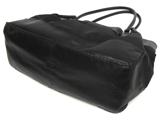 Prada Tessuto Soft BR3555 Tote Bag Schwarz - Ansicht 3