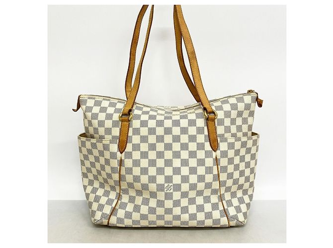 Borsa Tote Louis Vuitton Damier Azur Totally MM Bianco - vista 10