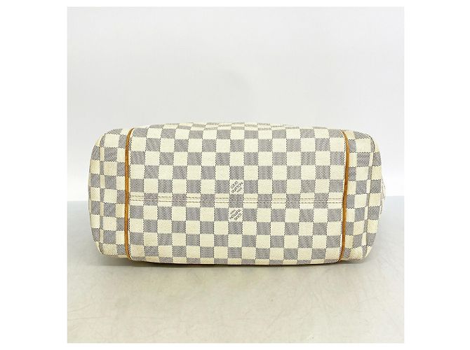 Borsa Tote Louis Vuitton Damier Azur Totally MM Bianco - vista 3