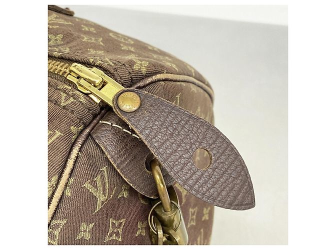 Borsa Louis Vuitton Monogram Mini Lin Speedy 30 Damier ebene - vista 12